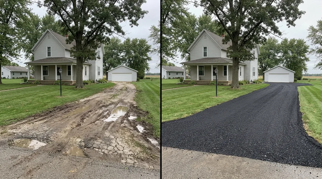 Paving Tight Driveways for Campustown's Early-1900s Rentals