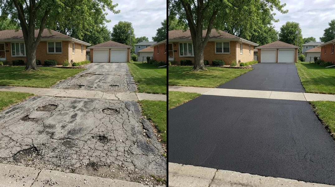Result asphalt paving in Champaign - Champaign Asphalt Paving